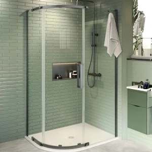 Crosswater Asura 8mm Quadrant Door 1200 x 900 Slate