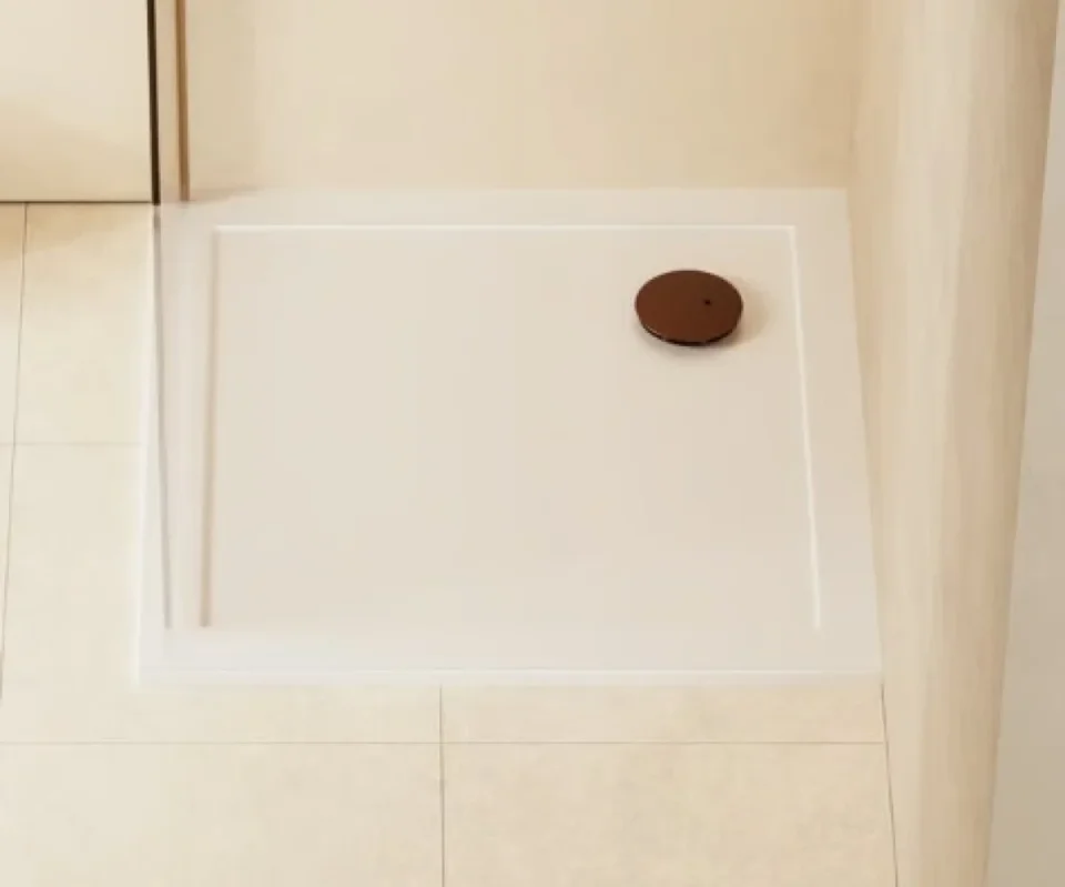 Zamori Square 35mm Thick 700mm x 700mm Bathroom Shower Enclosure Tray Z1158 Exclusive BIN detail view - Image 3