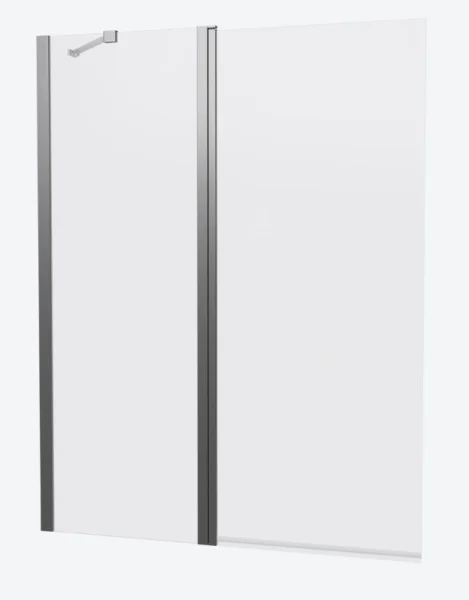 Crosswater 6mm Double Bath Screen 1150 Slate