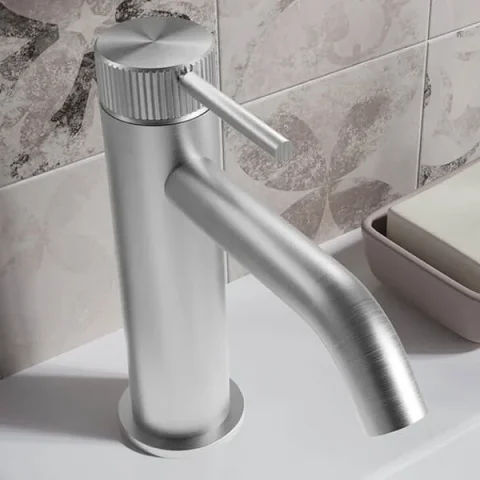 Crosswater 3ONE6 Basin Mono Stainless detail view - Image 1