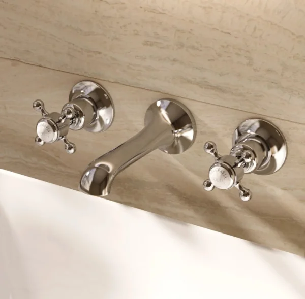 Crosswater Belgravia Crosshead 3 Tap Hole Basin Mixer Chrome