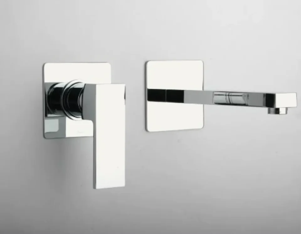 Nocode Profili Basin Mixer Wall Mounted Chrome - Image 1