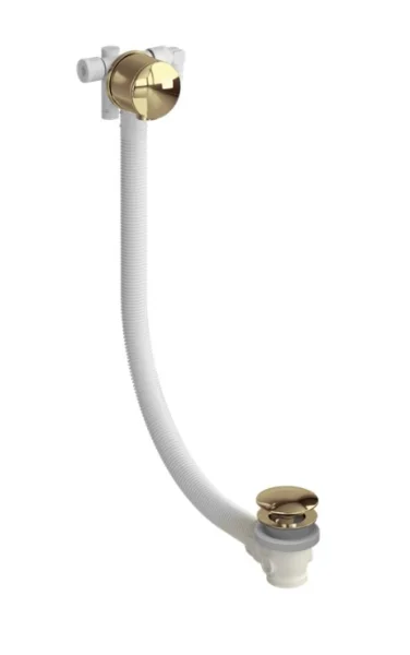Burlington Overflow Bath Filler Ext Cc Waste Gold