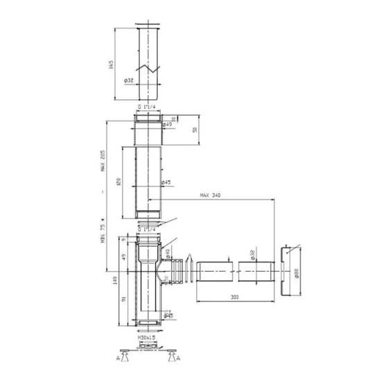 Roca Totem Extended Bottle Trap - Chrome detail view - Image 4