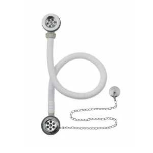 Bc Designs Plug & Chain Concealed Bath Waste Brushed Chrome