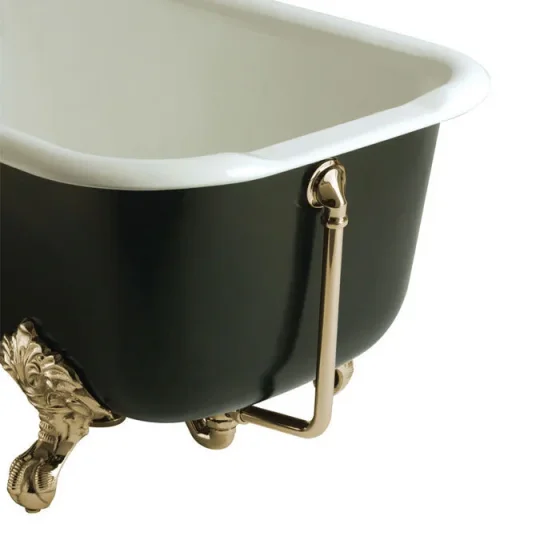 Heritage Exposed Bath Waste & Overflow Vintage Gold detail view - Image 1