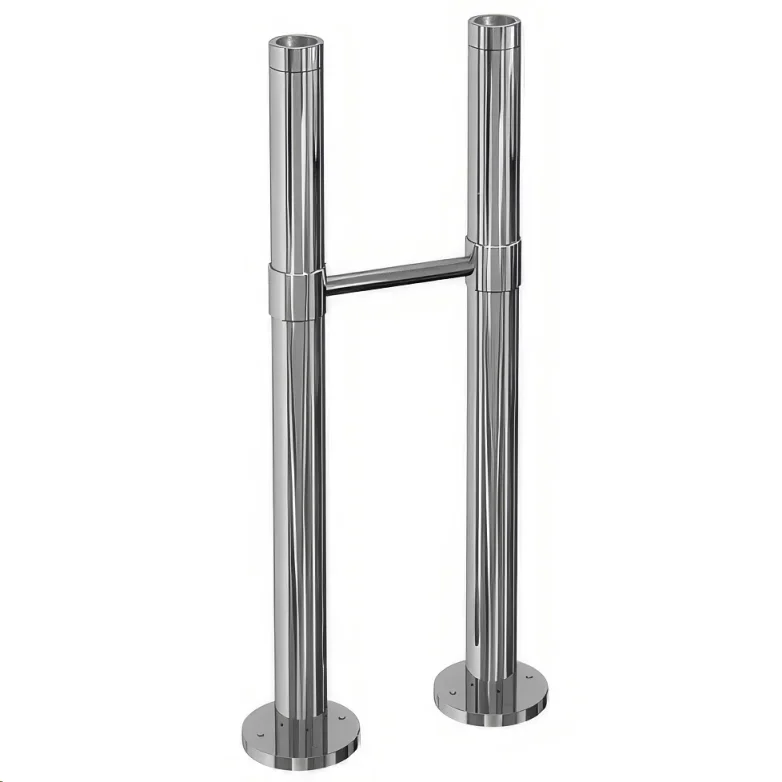 Burlington Pair Of Stand Pipes Chrome detail view - Image 1