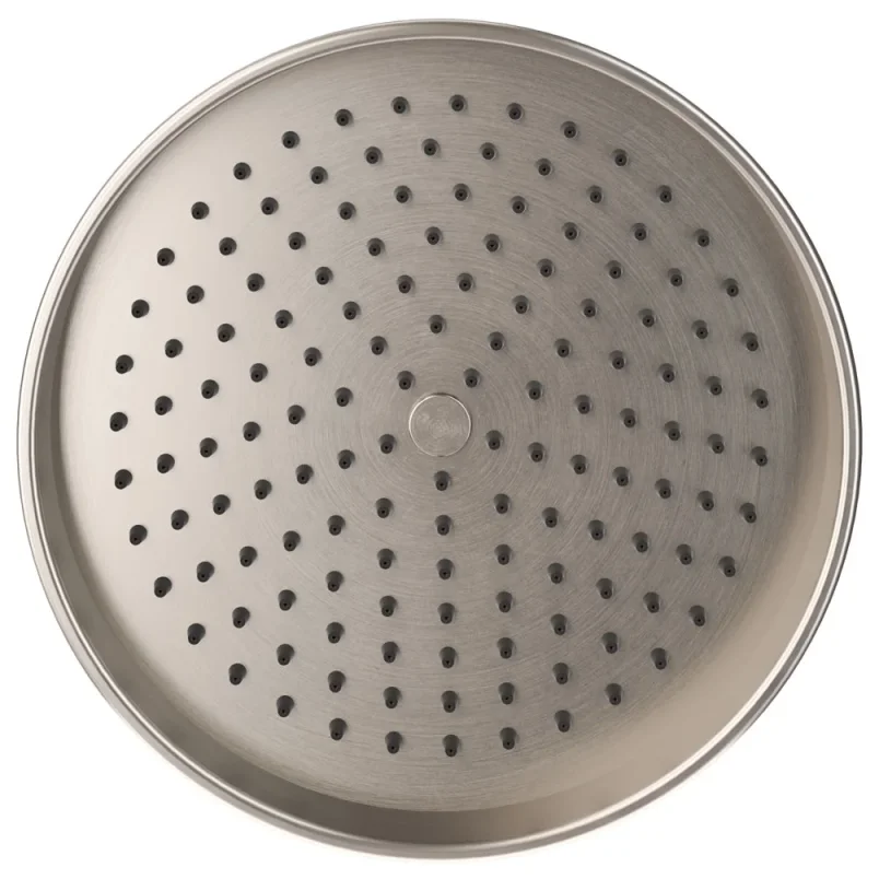Crosswater Belgravia Shower Head 200mm Easy Clean Brushed Nickel detail view - Image 7