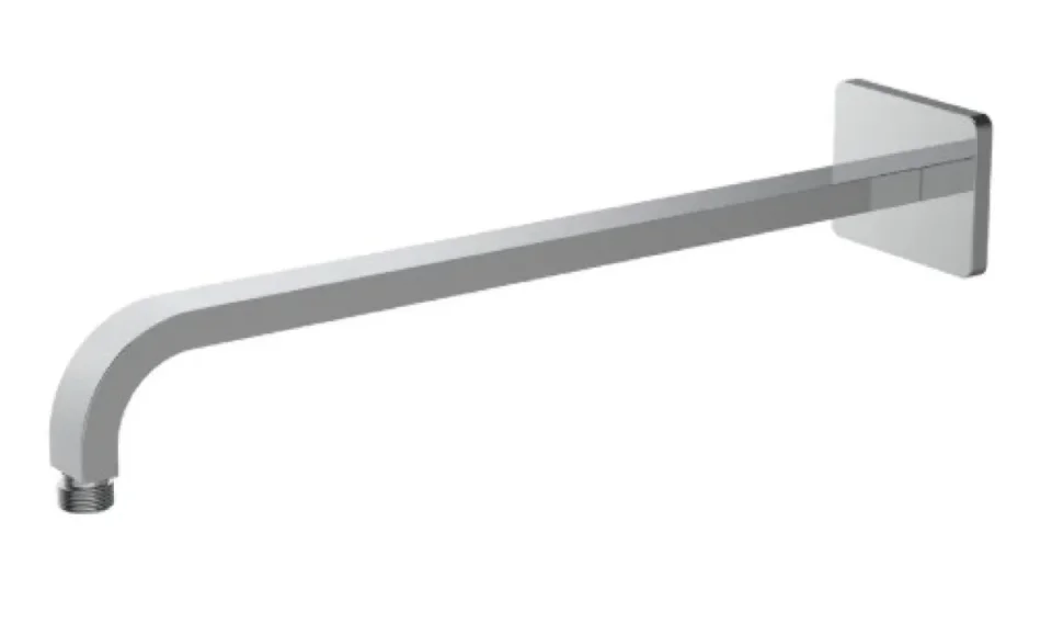 Roper Rhodes Square Fixed Shower Arm & Back Nut - Chrome - Image 1