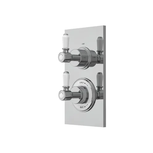Roper Rhodes Keswick Dual Function Concealed Shower Valve - Chrome detail view - Image 1