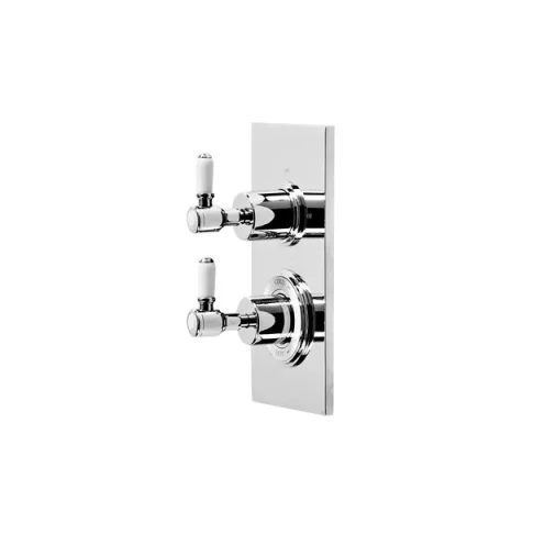 Roper Rhodes Keswick Dual Function Concealed Shower Valve - Chrome detail view - Image 6