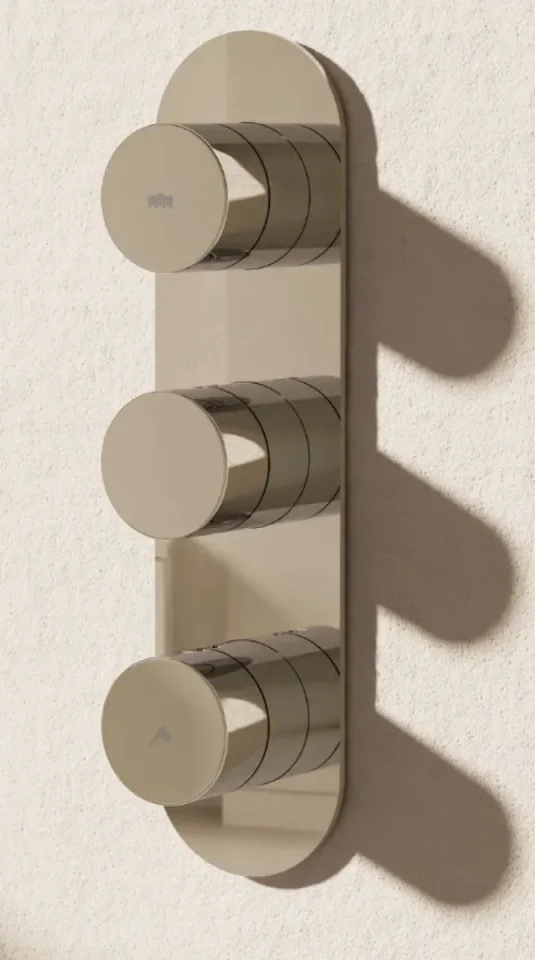 Crosswater Dial Central Thermostatic Shower Valve with 2 Way Diverter Chrome - Image 1