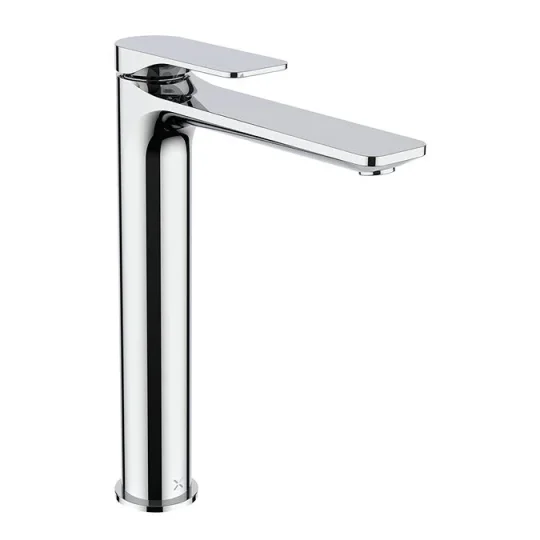 Crosswater Fuse Tall Basin Monobloc With Clicker Waste Chrome detail view - Image 4