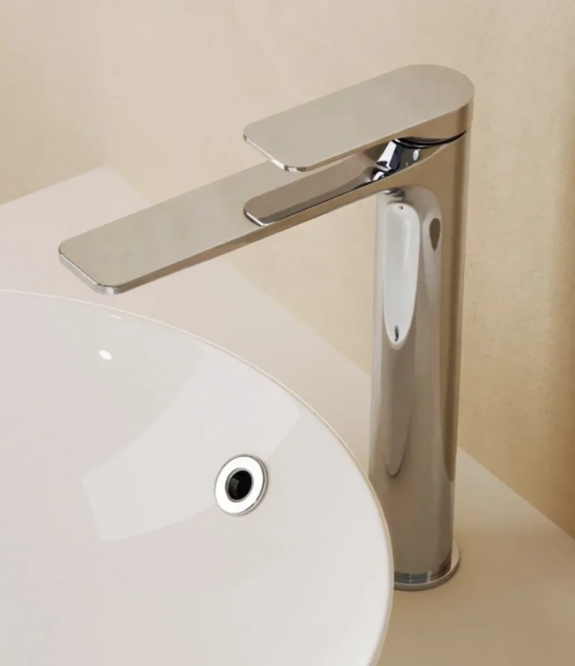 Crosswater Fuse Tall Basin Monobloc With Clicker Waste Chrome detail view - Image 5