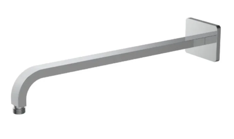 Roper Rhodes Square Fixed Shower Arm & Back Nut - Chrome detail view - Image 3