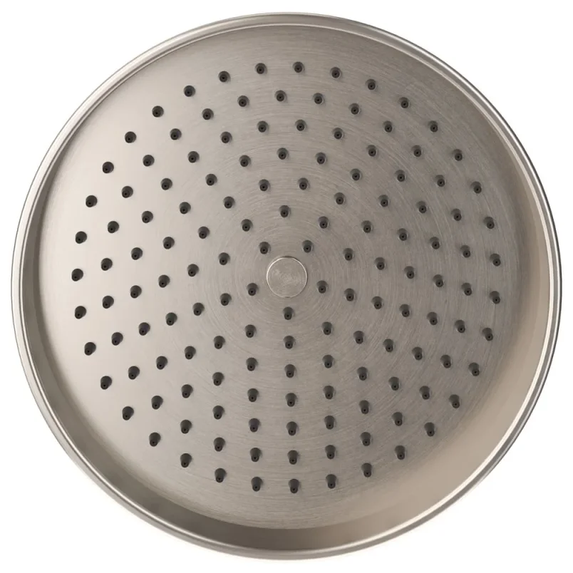 Crosswater Belgravia Shower Head 200mm Easy Clean Brushed Nickel detail view - Image 6