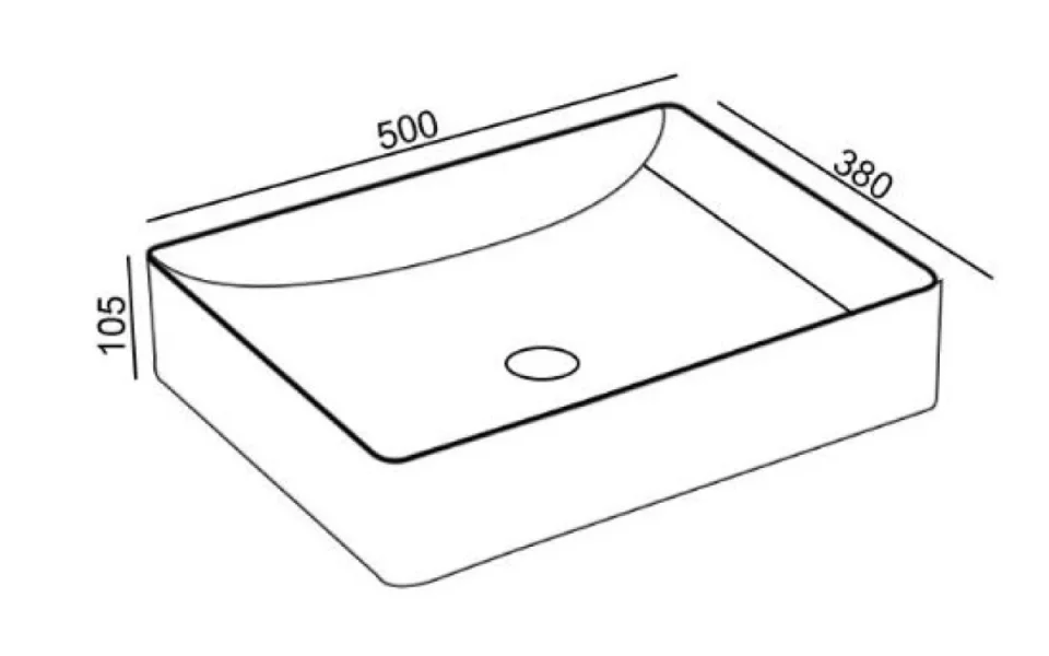 Britton Shoreditch Quad Countertop Basin White - Image 2