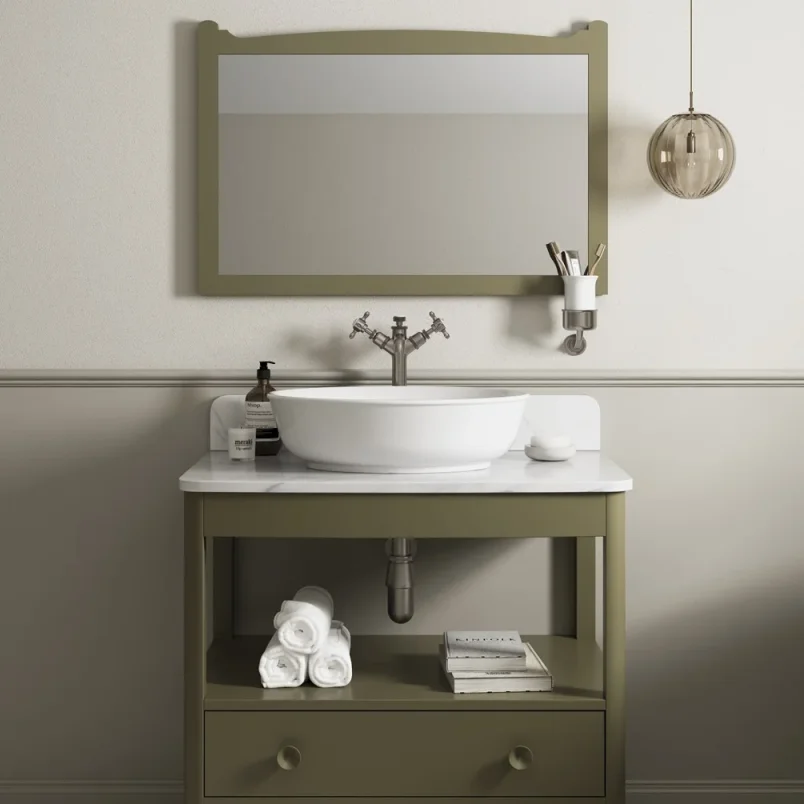Burlington Guild Washbowl 50cm White detail view - Image 4