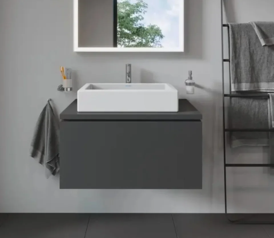 Duravit Wash Bowl 60 Cm Vero White W/o Back Panel, W/o Tp, Ground - Image 3