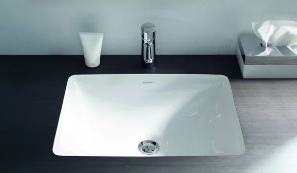 Duravit Vanity Basin 43cm Starck 3, White Undercounter Model W/o Tap Platform