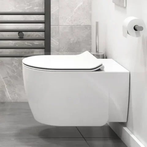Crosswater Kai X Wall Hung Toilet White detail view - Image 4