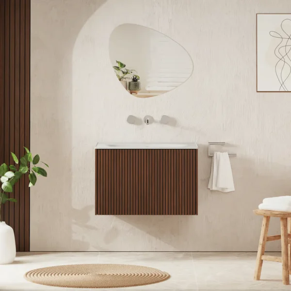 Crosswater Limit Single Drawer Unit 700 Royal Walnut