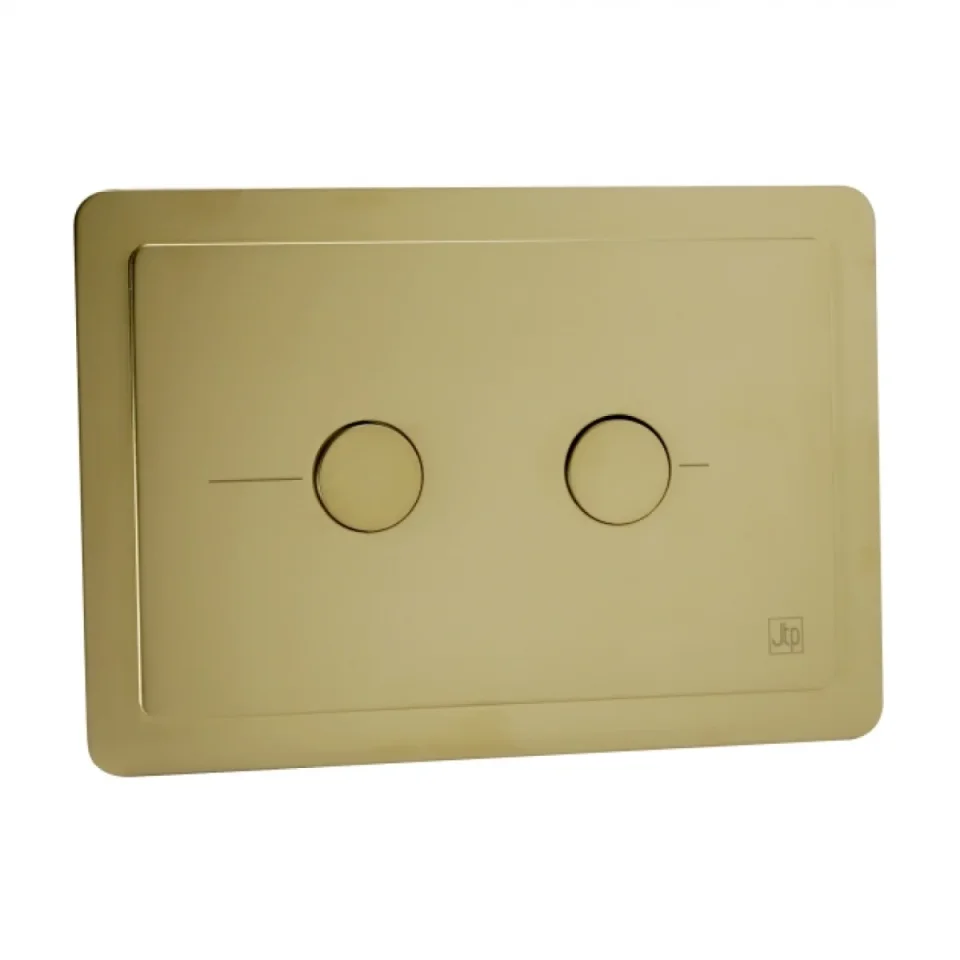Just Taps Grosvenor Pneumatic Flush Plate Brushed Brass RT - Image 2