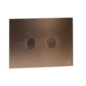 Just Taps Pneumatic Flush Plate Brushed Bronze