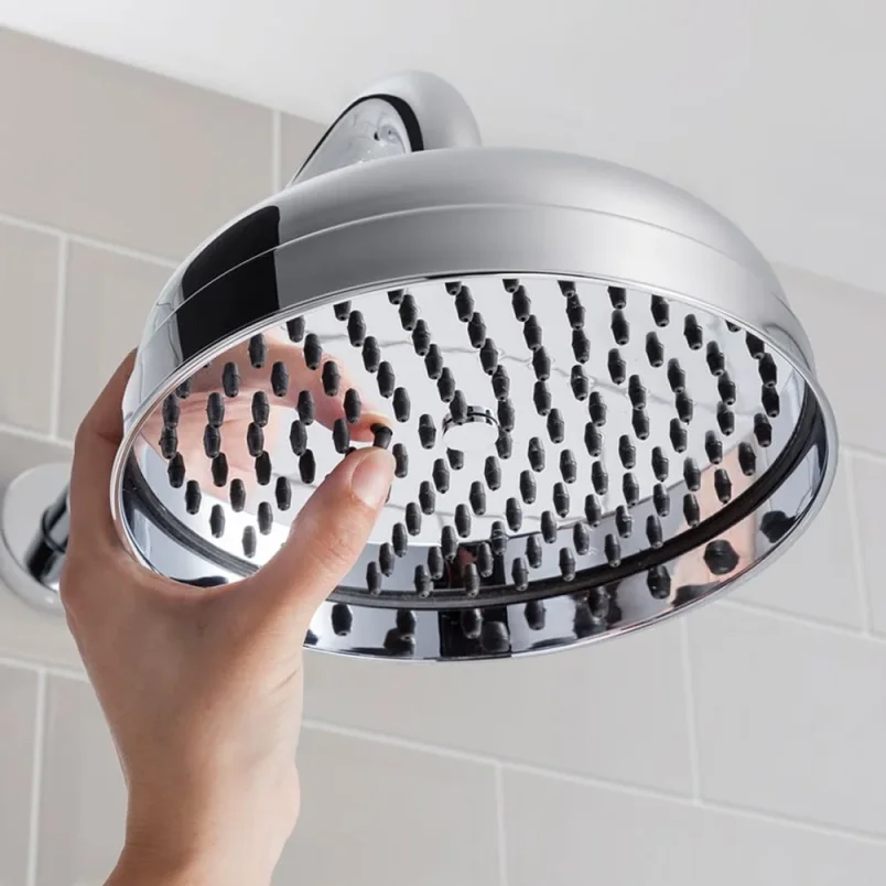Crosswater Belgravia Shower Head 200mm Chrome detail view - Image 1