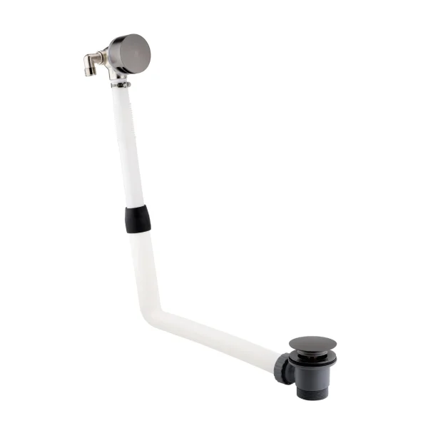 Just Taps Extended Exofil With Click Clack Bath Waste Brushed Black