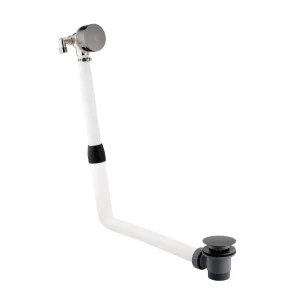 Just Taps Extended Exofil With Click Clack Bath Waste Brushed Black