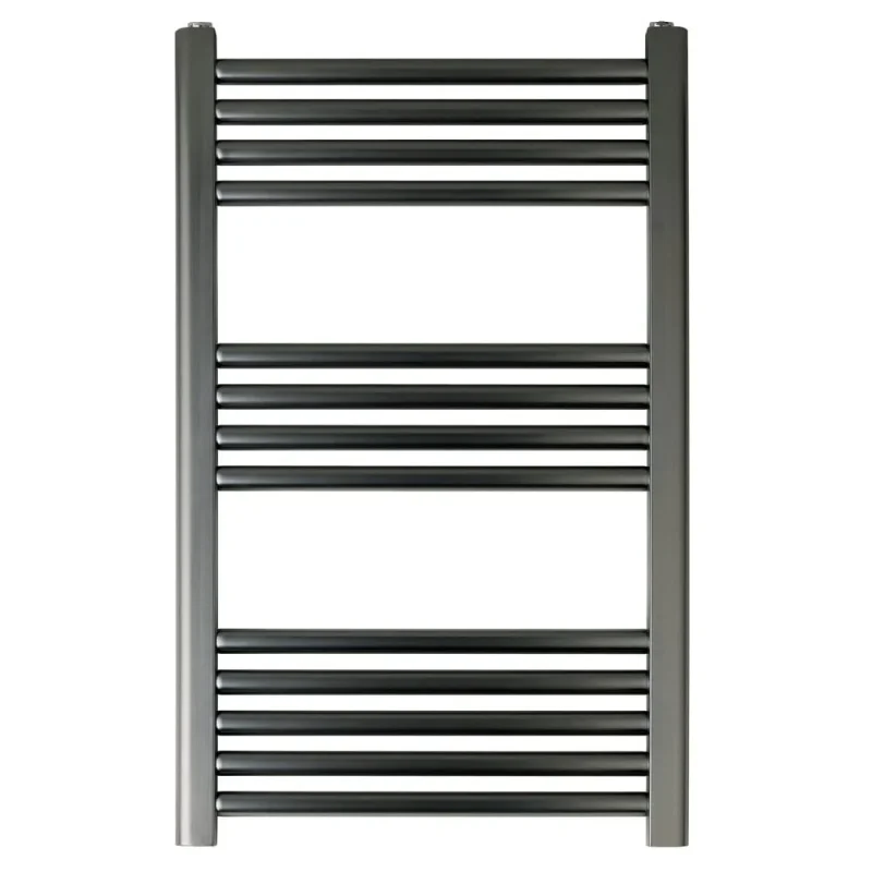 Just Taps Vos Radiator Brushed Black 800 X 500 detail view - Image 1