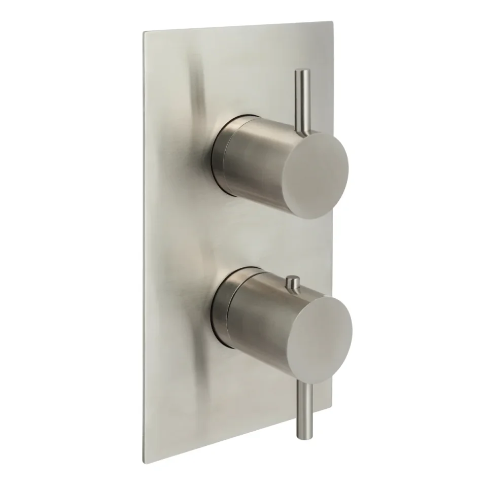 Just Taps Inox Thermostatic Concealed 1 Outlet Shower Valve detail view - Image 3