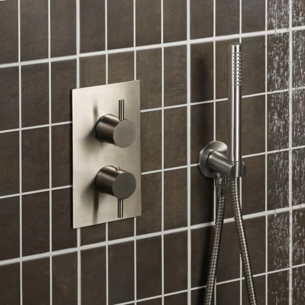 Just Taps Inox Thermostatic Concealed 1 Outlet Shower Valve