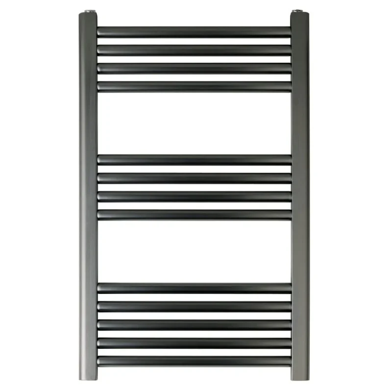 Just Taps Vos Radiator Brushed Black 800 X 500 detail view - Image 2