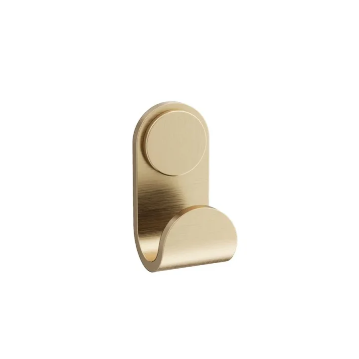 Crosswater Velo Robe Hook Brushed Brass detail view - Image 3