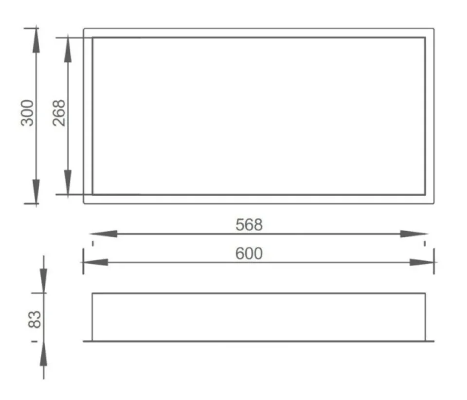Just Taps Shower Niche 600 X 300mm Brushed Bronze - Image 2