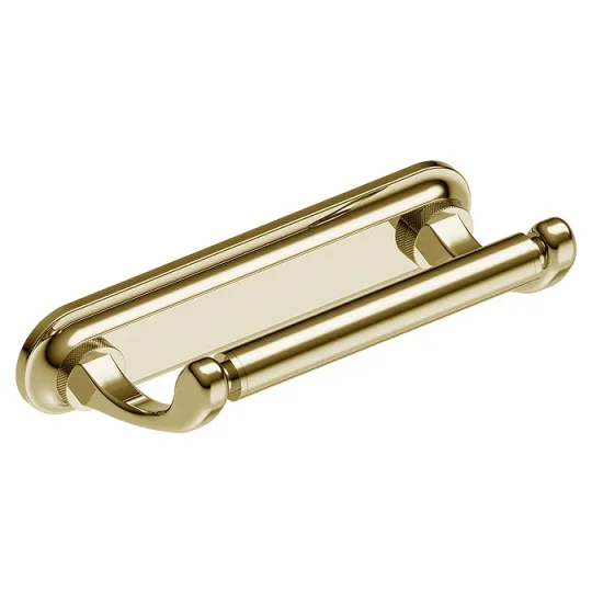 Burlington Guild Toilet Roll Holder Gold detail view - Image 1