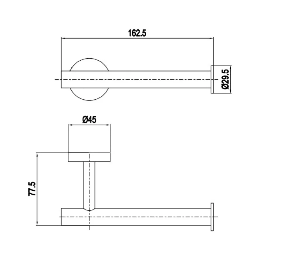 Crosswater 3ONE6 Toilet Roll Holder Stainless Brushed Brass Effect - Image 2