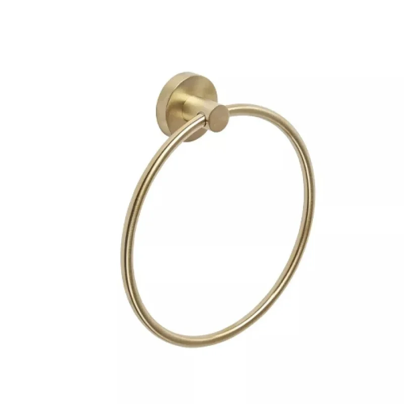Roper Rhodes Capital Towel Ring - Brass detail view - Image 1