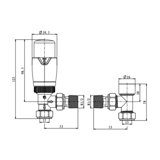 Reina Modal Trv - Black Angled detail view - Image 3