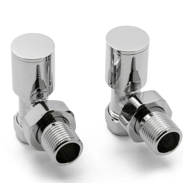 Reina Portland Angled Polished Radiator Valves