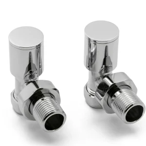 Reina Portland Angled Polished Radiator Valves