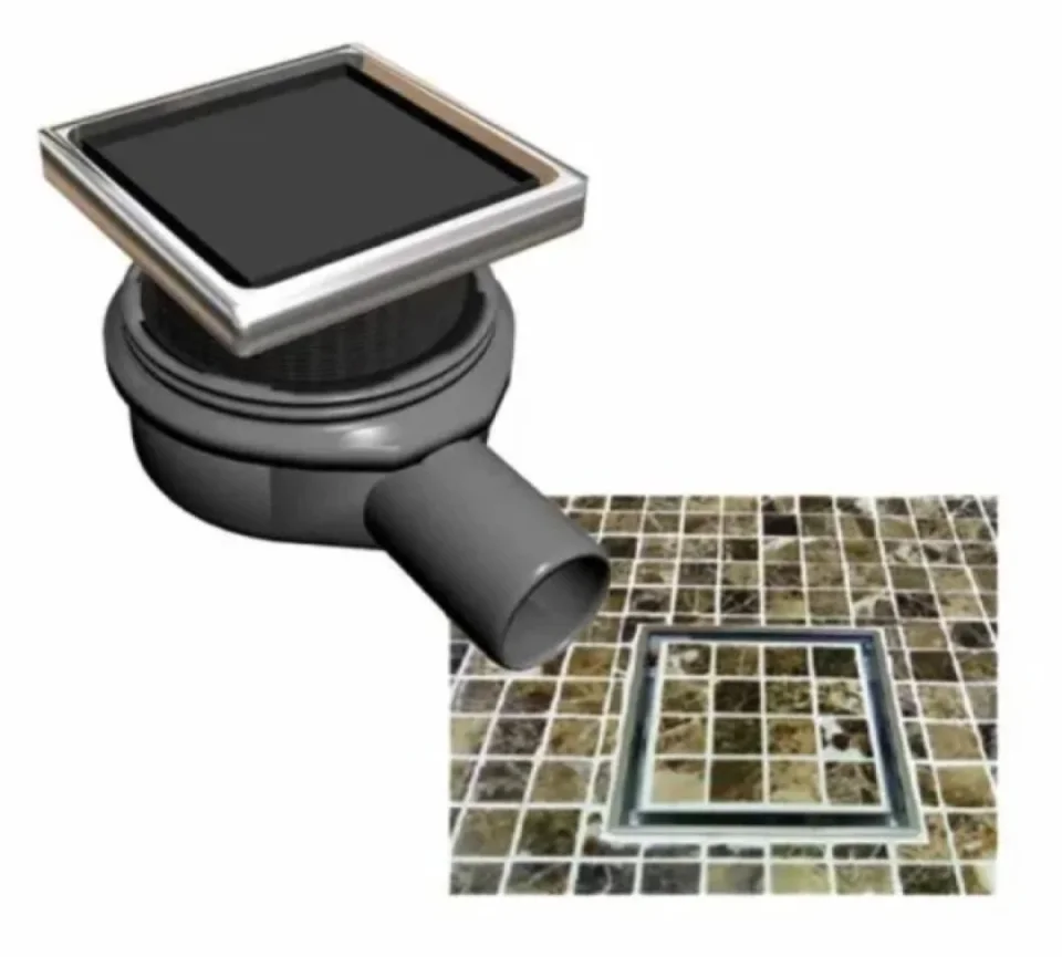 Abacus Elements Level Access Kit Square Drain 9x9 Corner - Image 2