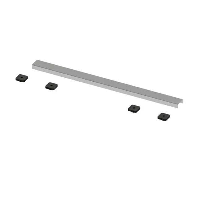 Abacus Elements Linear600 Brushed Ss Plate detail view - Image 1