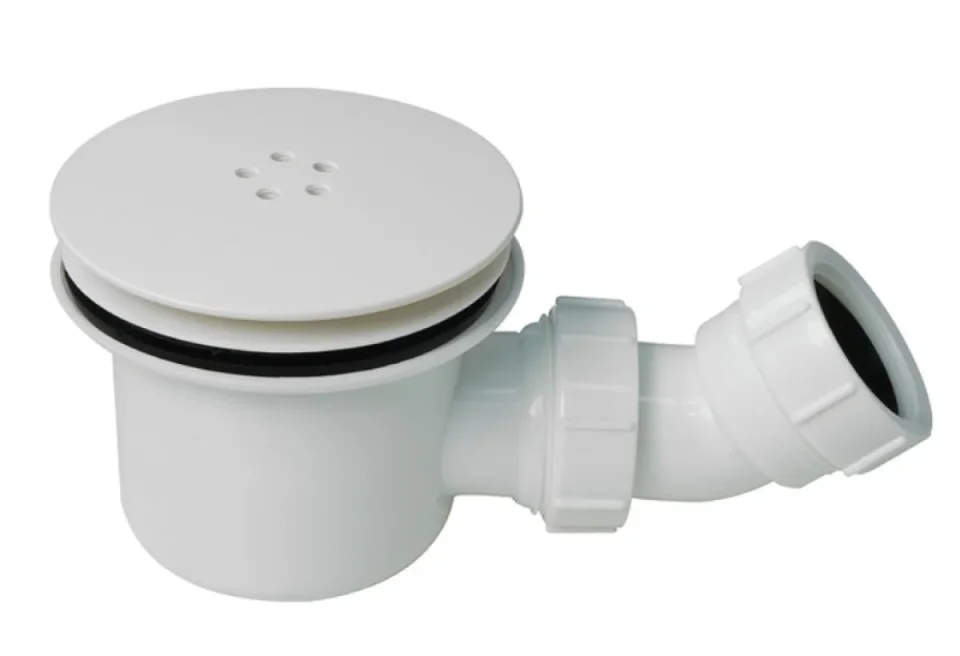 Bbtast8mw 90mm Fastflow Shower Tray Waste - Matt White - Image 1