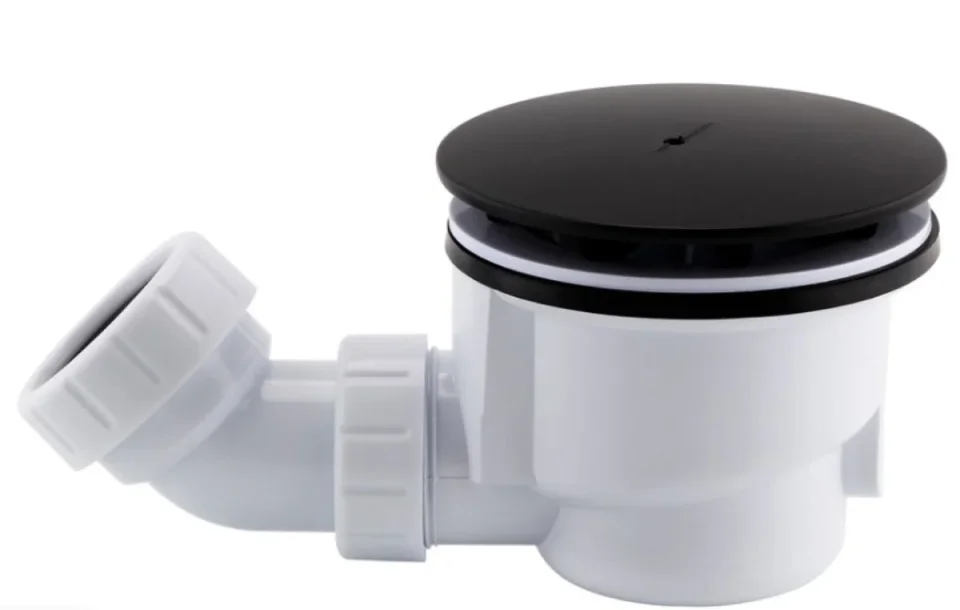 Bbtst2blk 90mm Fastflow Shower Waste - Black (complete) - Image 2
