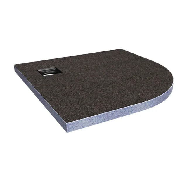 Abacus Elements Quadrant Wetroom Shower Tray - 900x900mm Radius 550mm (install kit and waste sold separately) detail view - Image 7