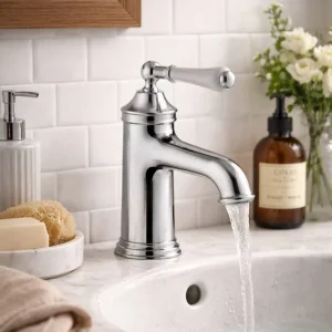 Just Taps Grosvenor Lever Basin Mixer Chrome including waste