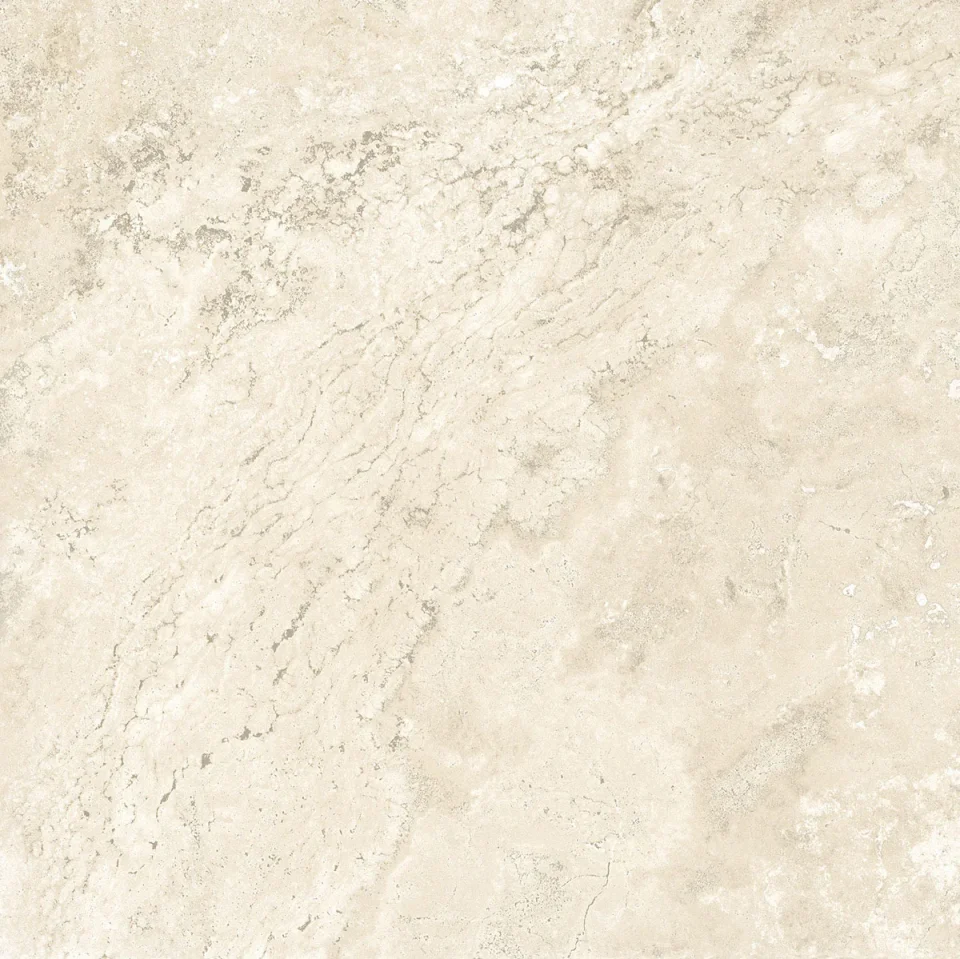 European Tiles Travertino White Cross Cut Matt Wall & Floor Tile 60 x 60cm STOCK detail view - Image 2